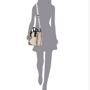 Lucky Brand Hahn Small Tote, Natural Multi, One Size Stylish Cream Black